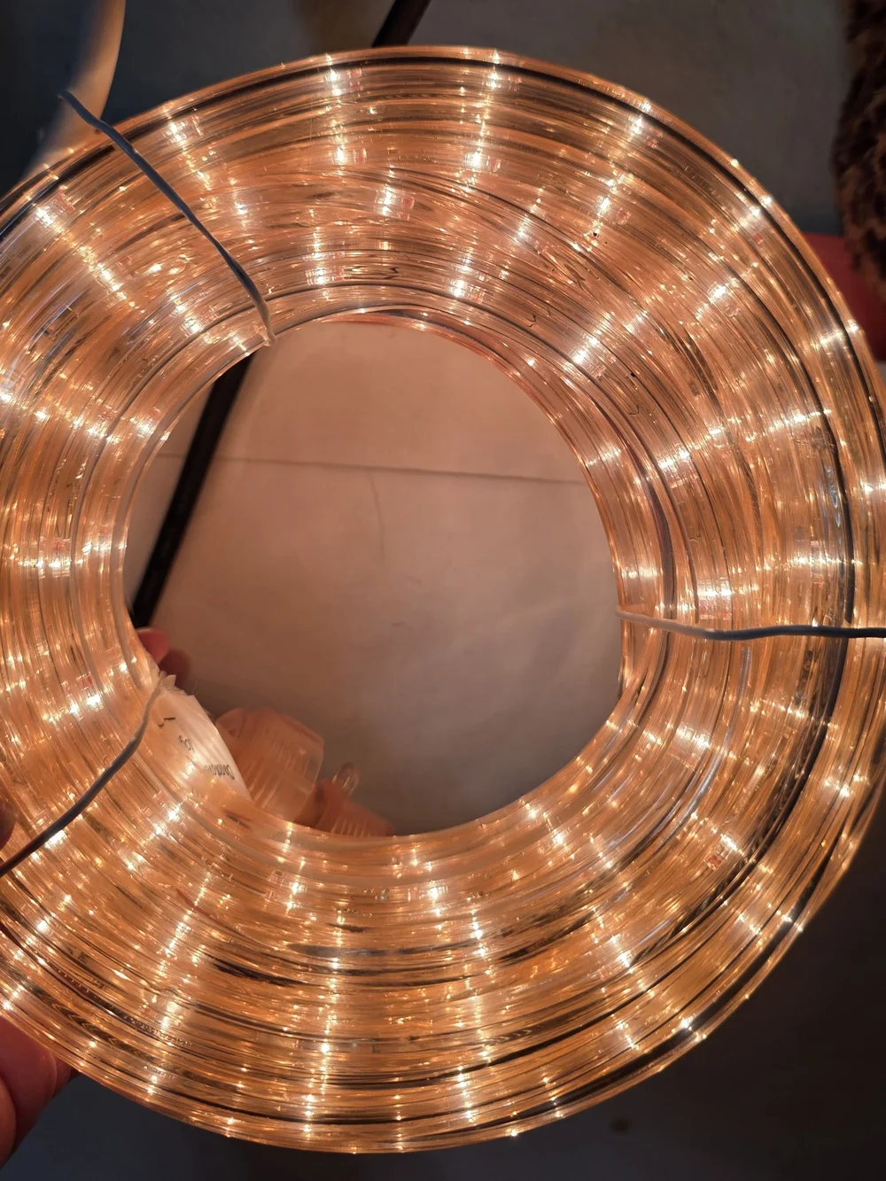 Warm White LED Rope Light Coil - Home Accents